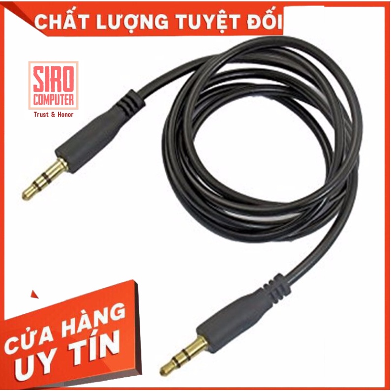Dây loa âm thanh 2 đầu tròn 3.5 - 3.5mm to 3.5mm 0.8m - 5m