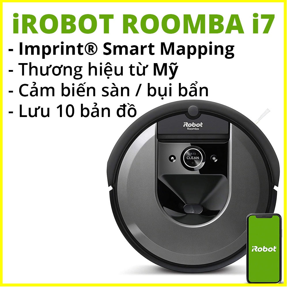 [MỚI] iRobot Roomba i7 - Robot hút bụi thông minh thương hiệu Mỹ