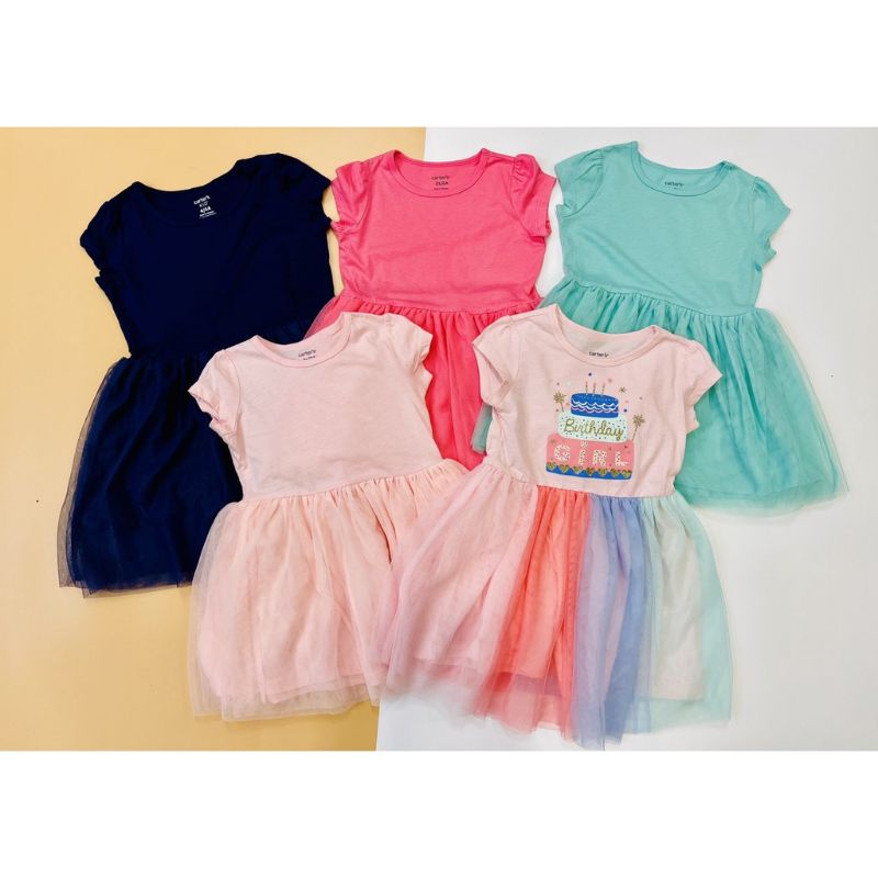 Đầm Carter bé gái chân voan