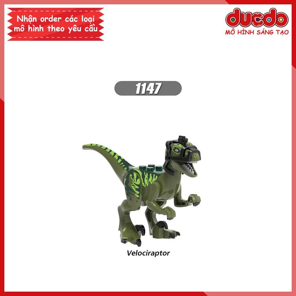 Minifigures các khủng long Jurassic World tuyệt đẹp - Đồ chơi Lắp ghép Xếp hình Mini Mô hình XINH 0243