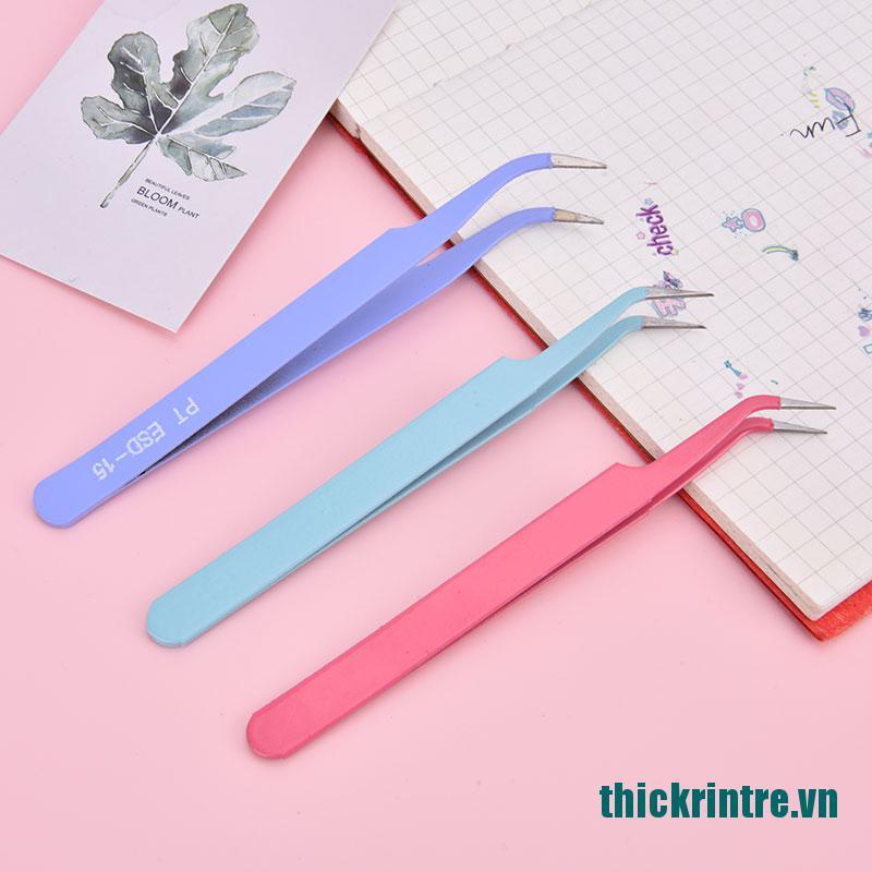 (Mới ^ _ ^ Nhíp Dán Công Cụ Sửa Chữa Bằng Thép Không Gỉ Nhỏ Gọn