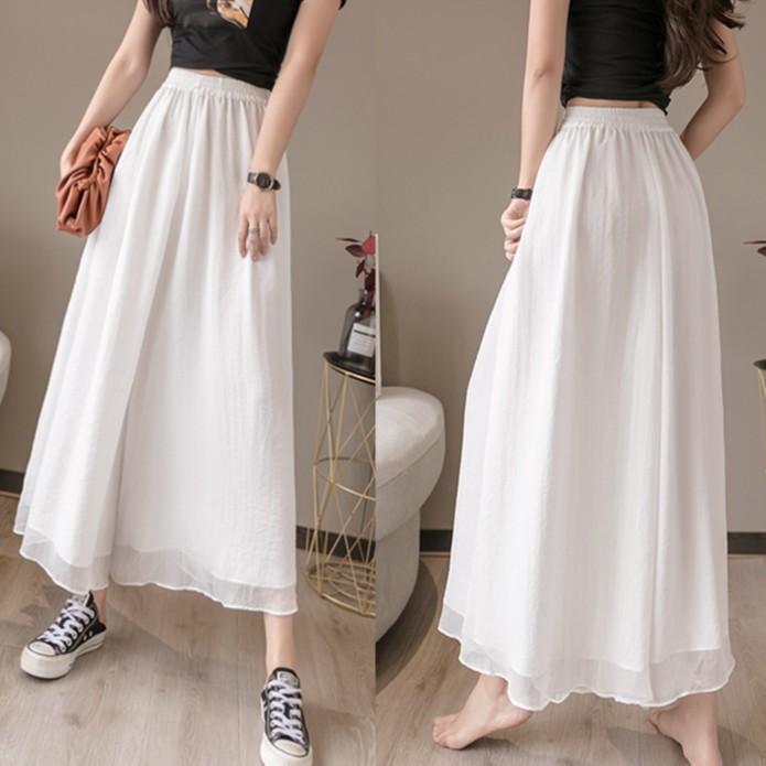 Real shot spring new ladies trousers, chiffon trousers, wide-leg pants, culottes | BigBuy360 - bigbuy360.vn