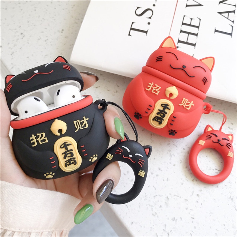Vỏ bảo vệ tai nghe bluetooth Airpods bằng Sillicone dẻo, ốp Case cute, Airpods 2/pro NUTACASE