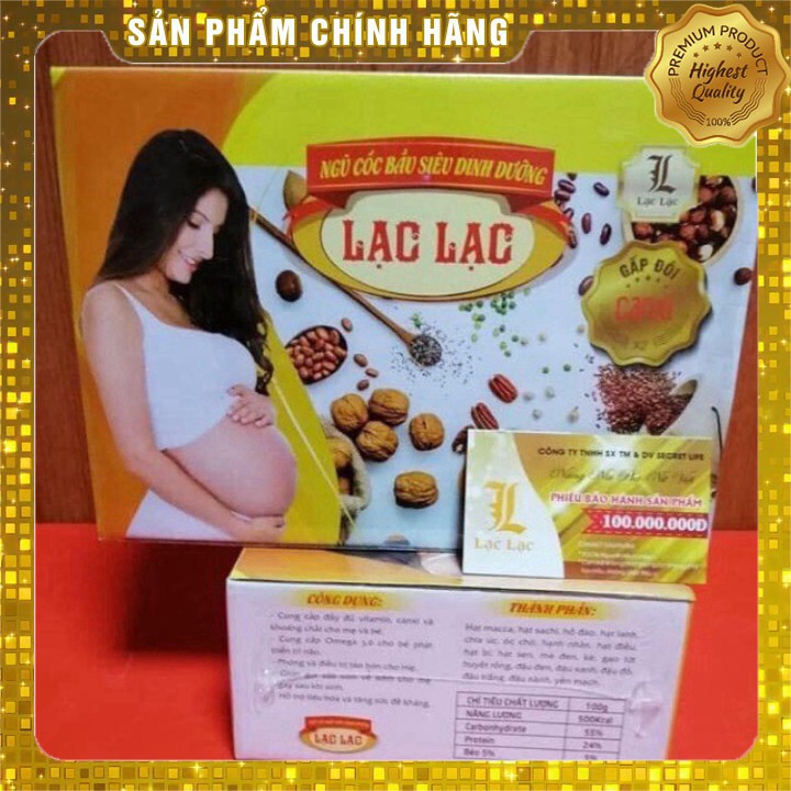 Ngũ cốc bầu siêu dinh dưỡng Lạc Lạc giảm ốm nghén, giúp xương của bé phát triển toàn diện, vào con nhiều hơn vào mẹ