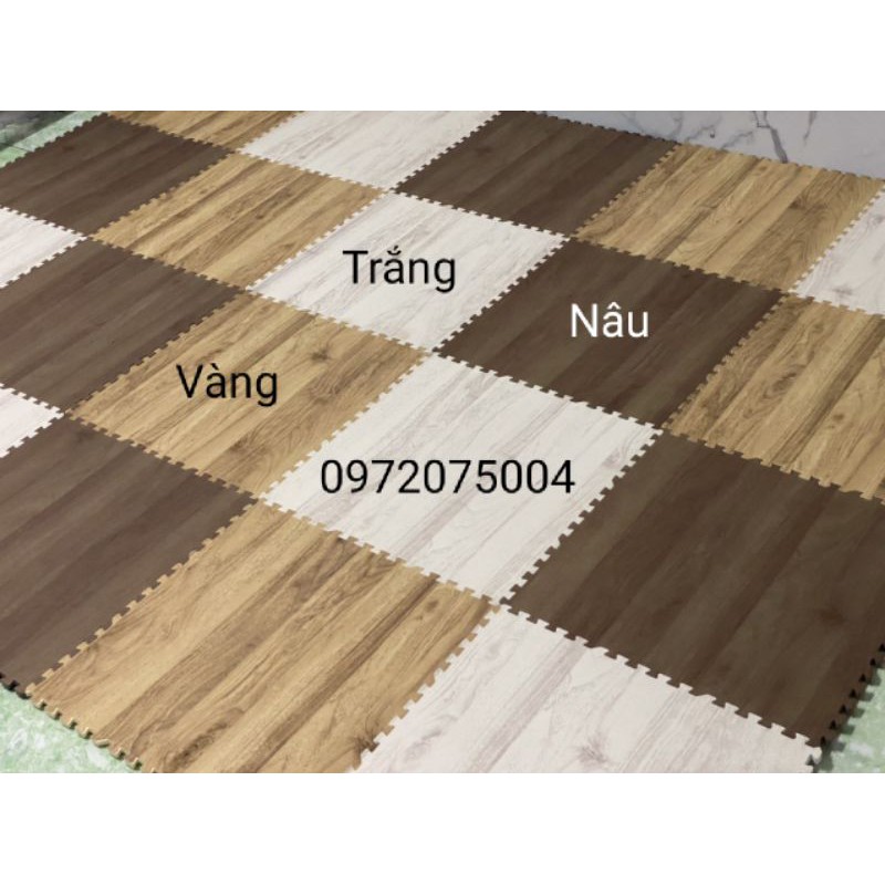 Xốp lót sàn vân gỗ không mùi 45x45x1cm hàng VNXK