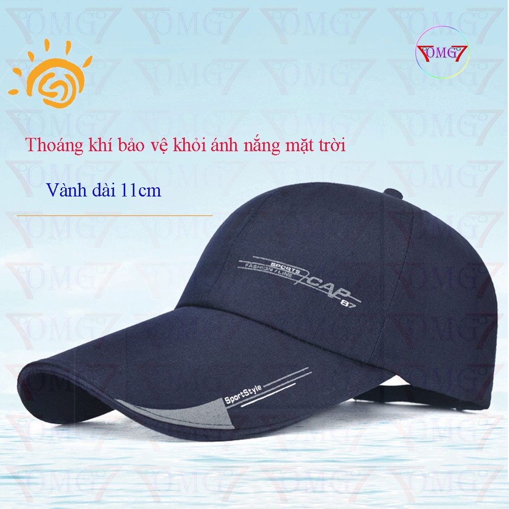Mũ lưỡi trai thể thao – Nón kết nam vành dài chống nắng phiên bản Hàn Quốc