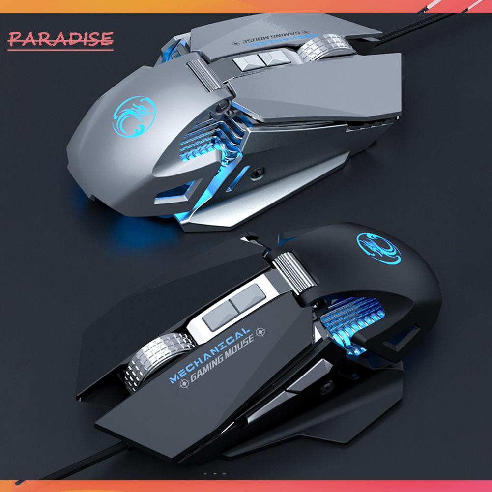 Paradise1 iMICE T96 USB Wired 7200DPI Adjustable Macro Definition RGB Gaming Mouse 