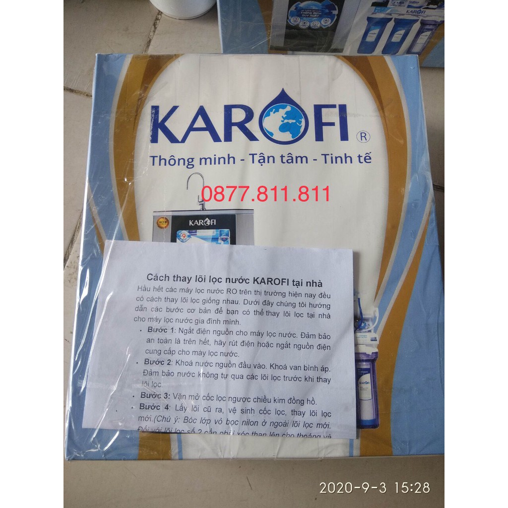 Lõi lọc Karofi 1-2-3 - TEM MỚI KAROFI