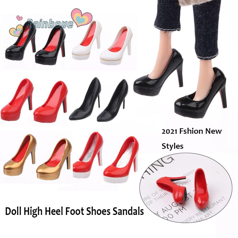 Giày cao gót nhiều kiểu dáng xinh xắn phụ kiện xinh xắn cho búp bê 11.5inch 30cm