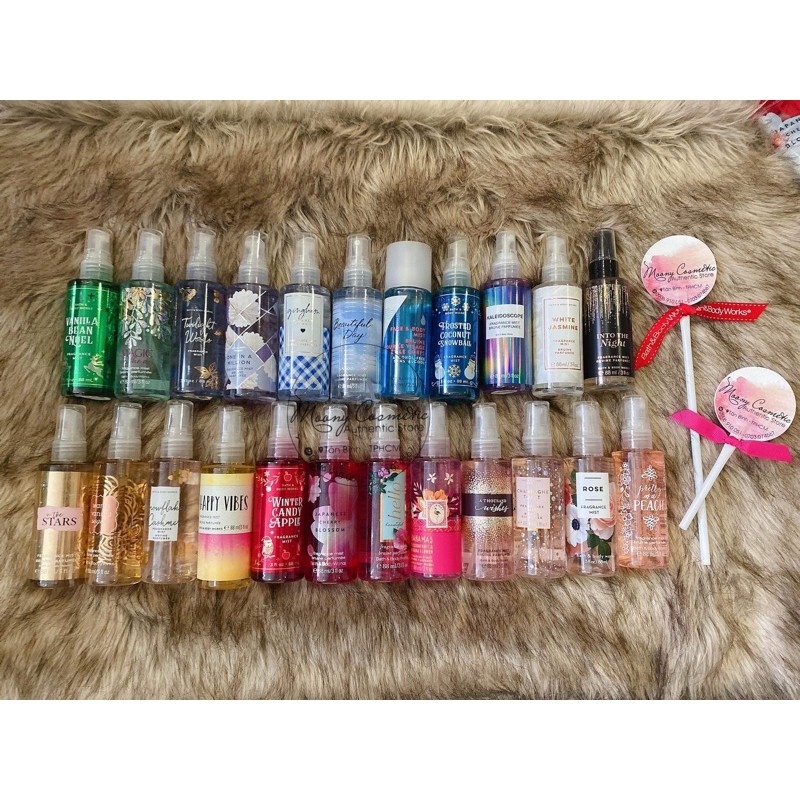 Xịt thơm toàn thân 88ml đủ mùi warm vanilla sugar/ japaness cherry blossom / beautiful day/ gingham/ in the star/...