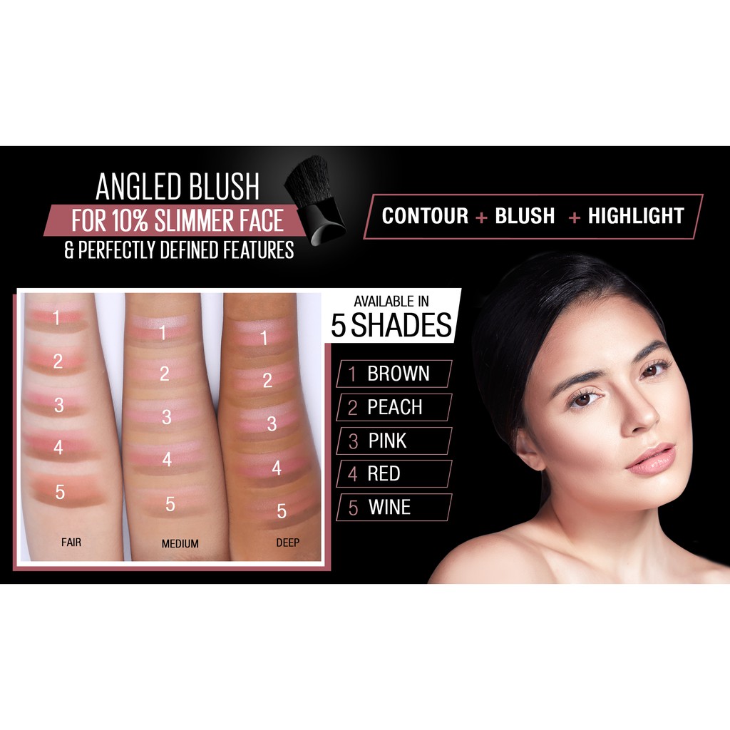 (hàng Mới Về) Phấn Má Hồng Maybelline Tạo Khối Mặt Chữ V 100% Chính Hãng