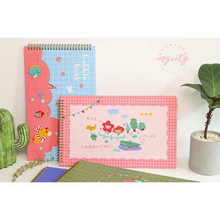 Sổ chiết, sổ lưu trữ Washi Tape, Sticker Mộ Quang Chi Thành 40 trang khổ A4 đáng yêu