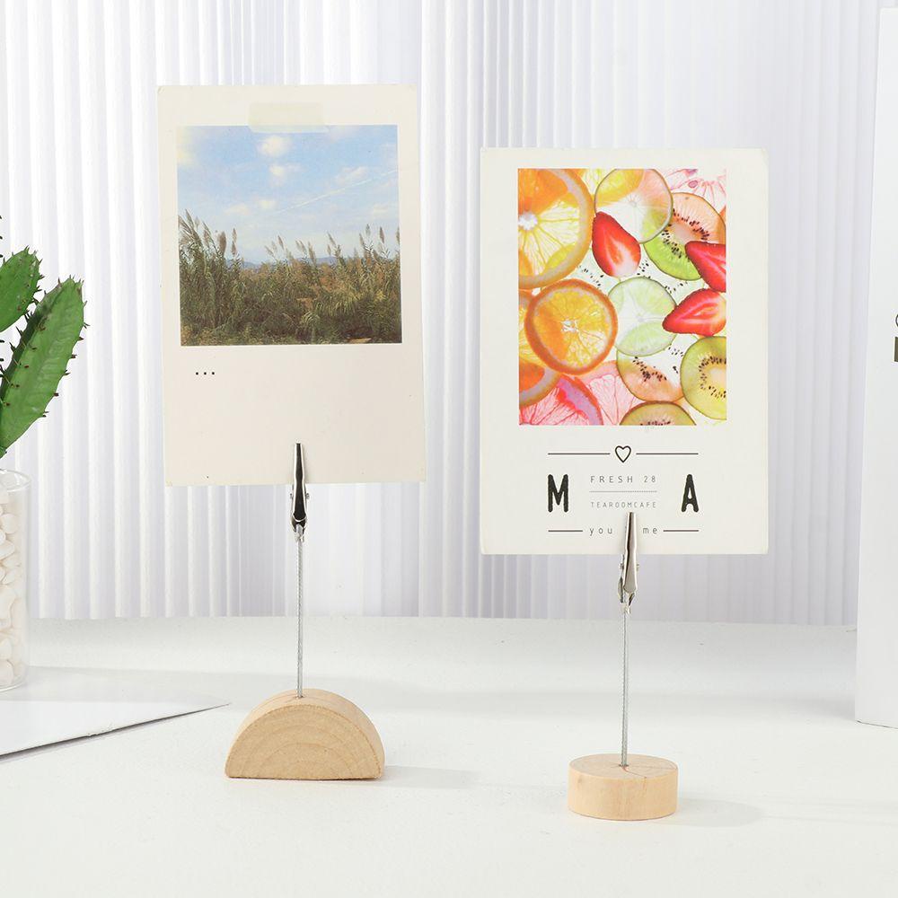 1 Kẹp Thẻ Giấy Ghi Chú Hình Vuông DIY Để Bàn Trang Trí