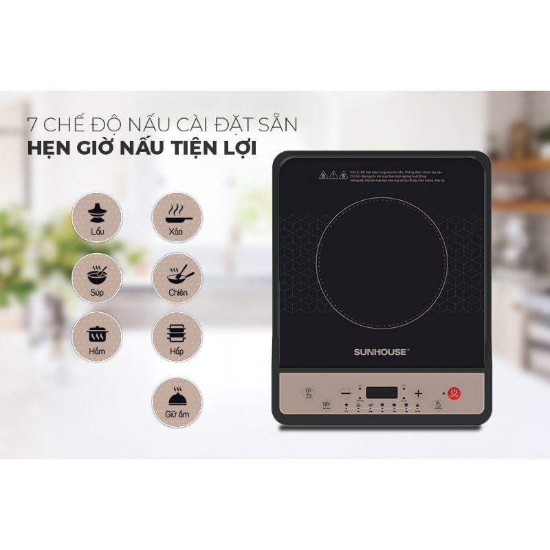 Bếp Điện Từ Cảm Ứng TENKI TI8800 - Hàng Chính Hãng bảo hành 12 tháng