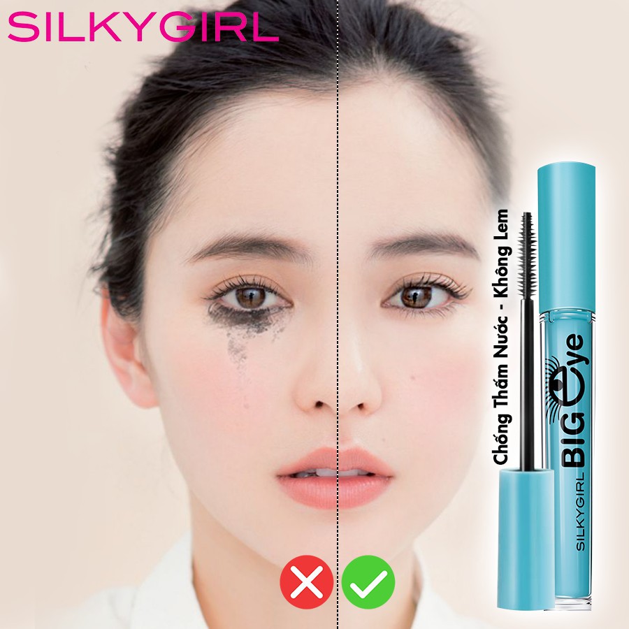 Mascara Dài Và Dày Cong Mi Silkygirl Big Eye Collagen 5ml - Khongcoson