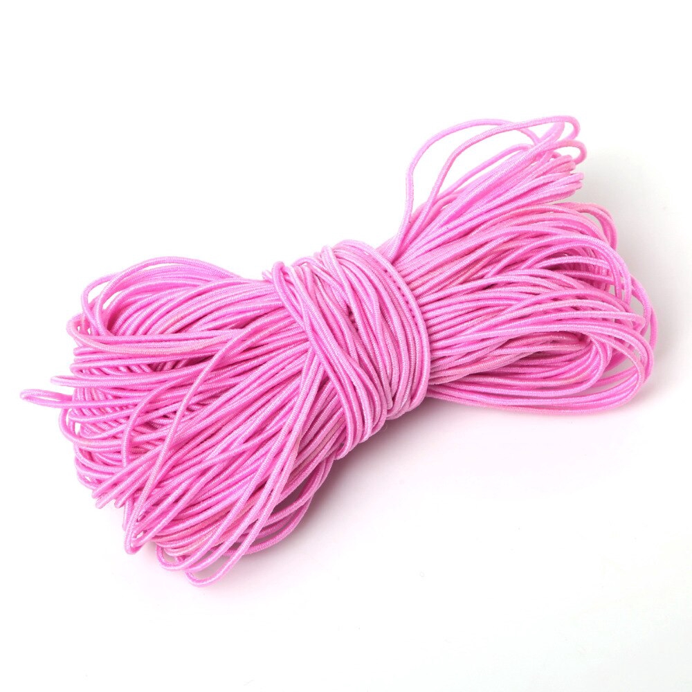Cuộn dây kết cườm xỏ hạt co giãn dùng làm vòng tay thủ công 1MM/25m với 10 màu lựa chọn