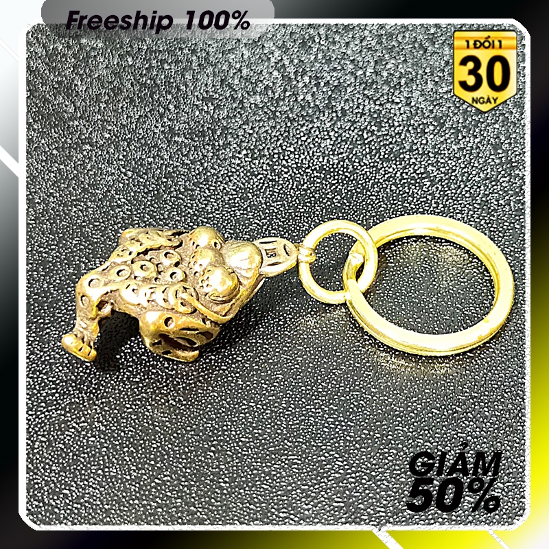 Móc khóa Bộ vật phẩm phong thủy đồng thau nhiều hình bền đẹp trong năm mới mang nhiều phúc lộc tài , kèm video sản phẩm.
