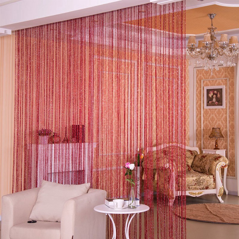 Rèm Cửa Sổ Dạng Tua Rua 200cmx100cm Trang Trí Cho Tiệc Giáng Sinh