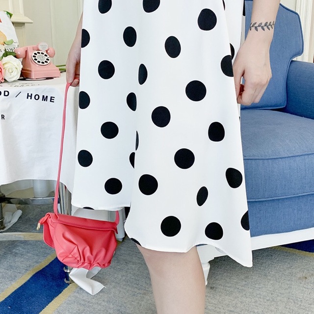 Váy bầu chấm bi mới W116