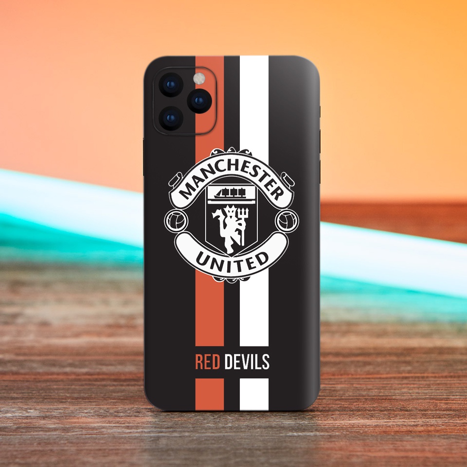 Miếng Dán Skin Điện Thoại In Hình Manchester United MU Cho Iphone 6/ 7/ 8/ X/ XS/ 11/ 11 Pro Max Và Các Dòng Máy Android