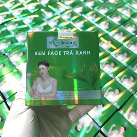 Kem Face Trà Xanh N collagen, giảm mụn mờ thâm nám