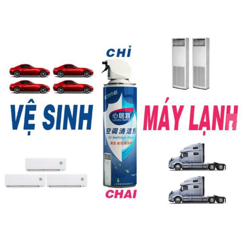 CHAI XỊT VỆ SINH MÁY LẠNH 