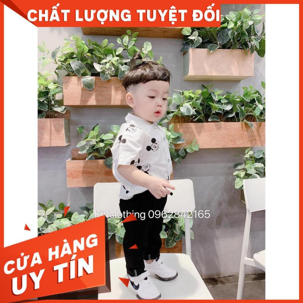 Set Sơ Mi Cộc Tay MICKEY bé trai V108, Unchi Store