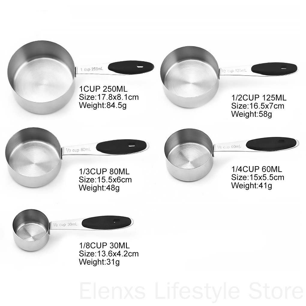 Bộ 10 Muỗng Đo Lường Chất Liệu Thép Không Gỉ