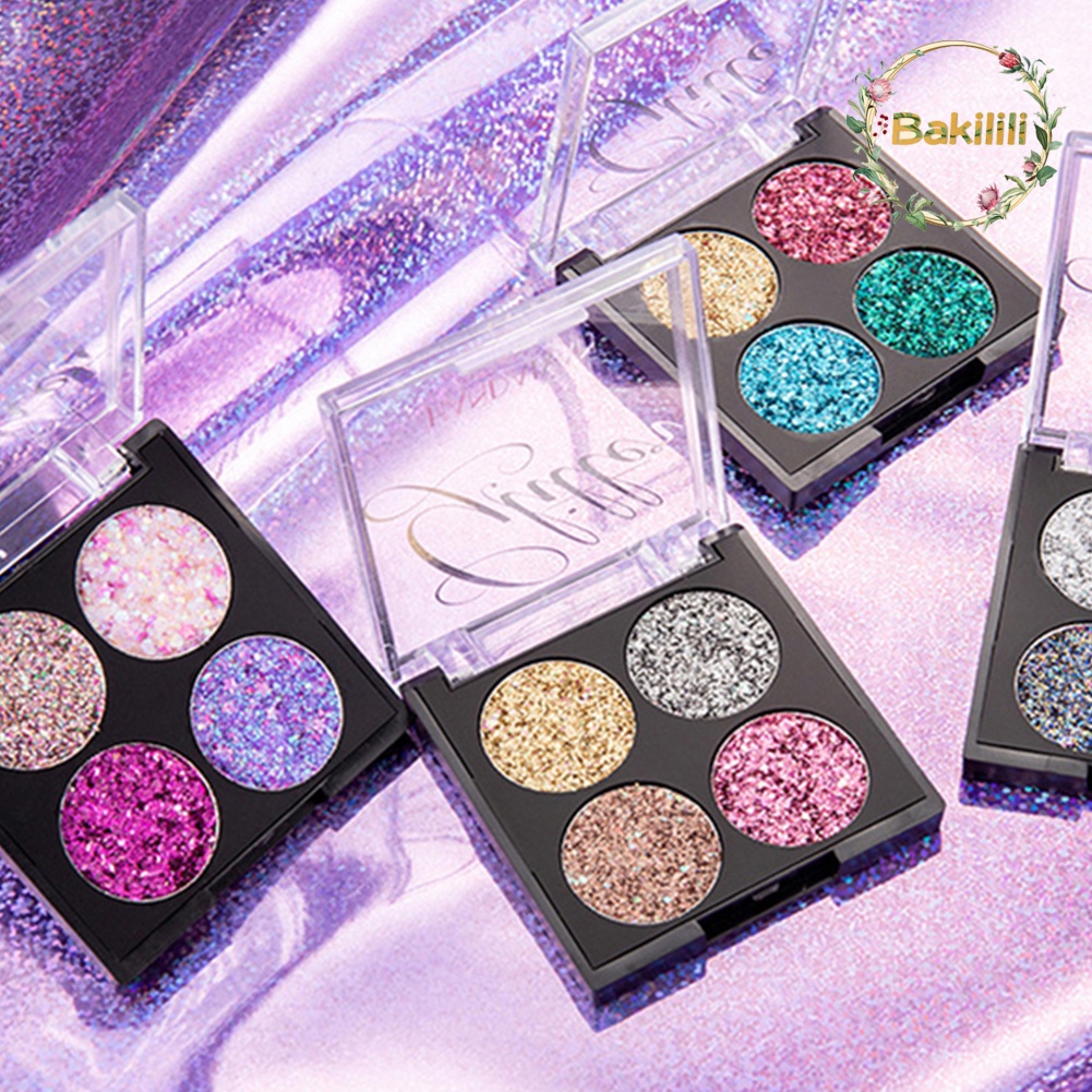 【BK】HANDAIYAN Glitter Star Sequins Pearlescent Eyeshadow Palette Long Lasting Makeup