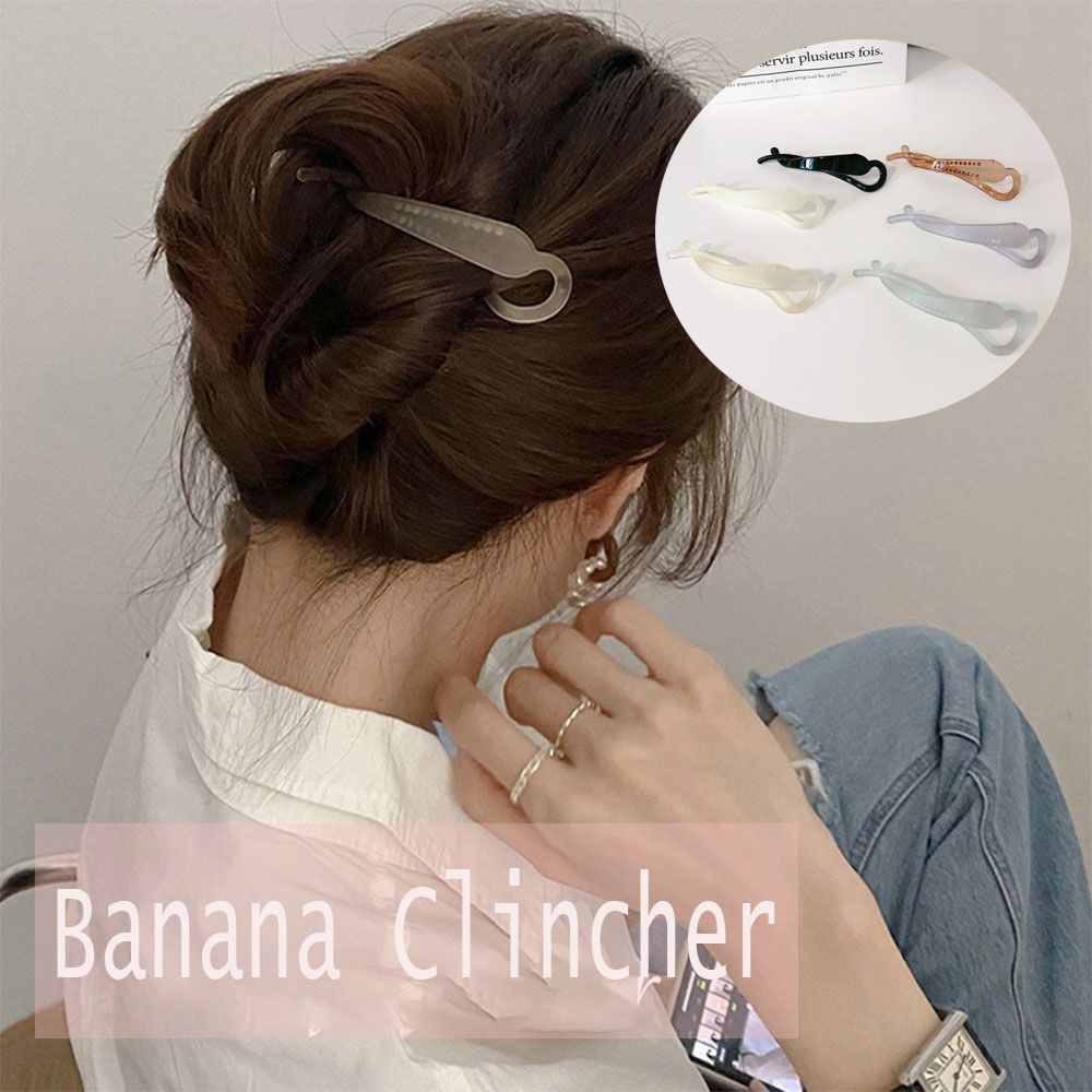 Kẹp tóc càng cua linh hoạt bền bỉ thời trang kiểu Pháp cổ điển cho nữ