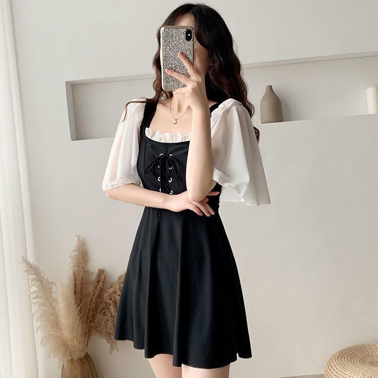 tu dungÁo tắm một mảnh nước nóng màu đỏ lưới xẻ tà kiểu mới suối nữ bảo thủ năm 2021 khoe bụng bầu của học sinh | BigBuy360 - bigbuy360.vn