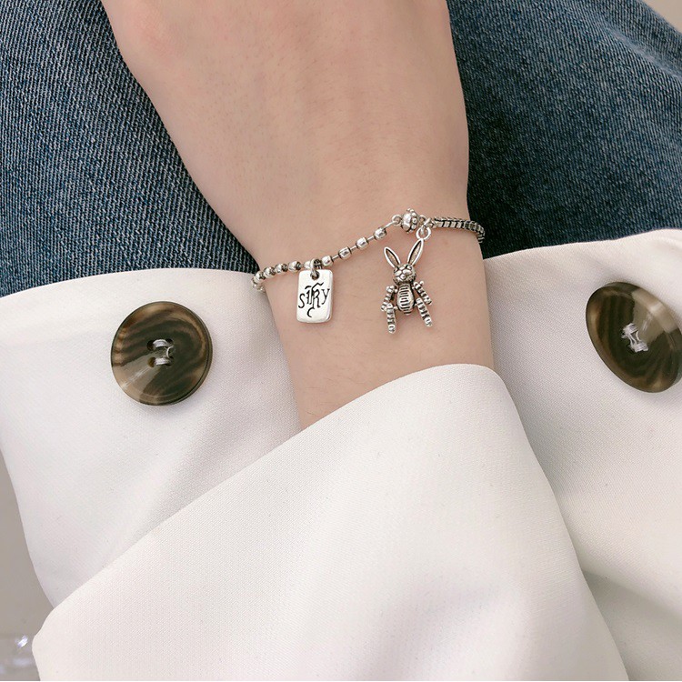 Vòng tay chú thỏ hoạt hình độc đáo, cá tính VT44