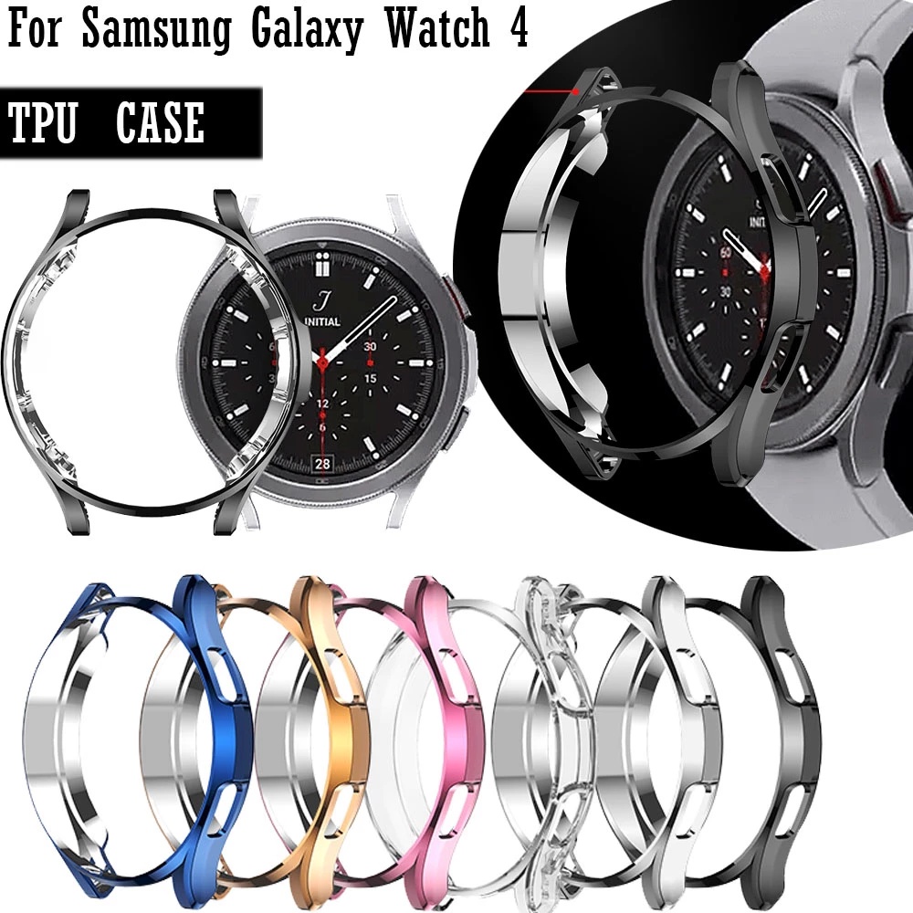 Ốp bảo vệ màn hình bằng TPU trong suốt chống sốc cho Samsung Galaxy Watch 4 Classic 42/46mm