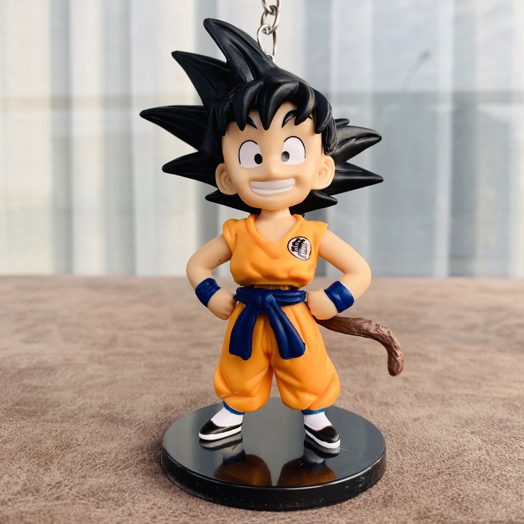 Móc Khóa Mô Hình Dragon Ball Songoku Chichi Krilin Gohan Piccolo Chibi Cao 11cm