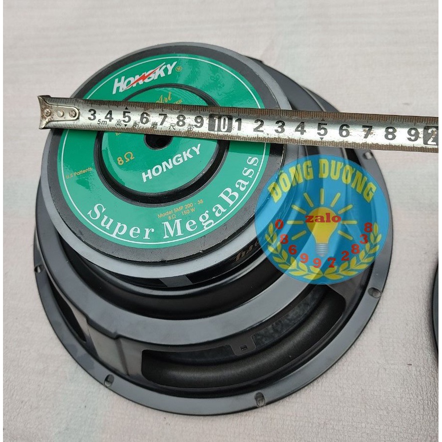 LOA BASS 25 HỒNG KỲ TỪ 140 CÔN 38.6MM 4 LỚP - GIÁ 1 ĐÔI - LOẠI NÚM SẦN MÀNG ĐEN - CỦ LOA RỜI