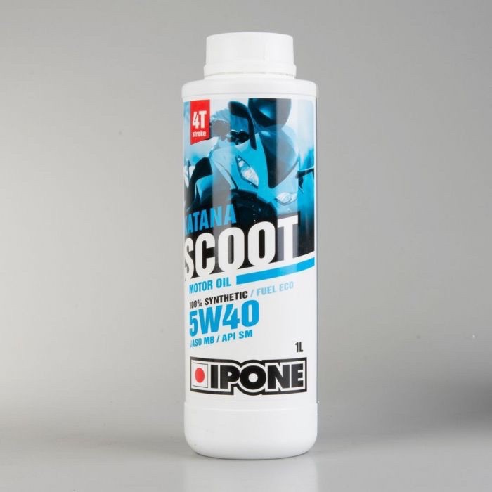 Nhớt xe tay ga cao cấp IPONE KATANA SCOOT 5W40 1L - dành cho xe Vespa, SH, AB, Vario, PCX, Vison, PS, các dòng xe mới