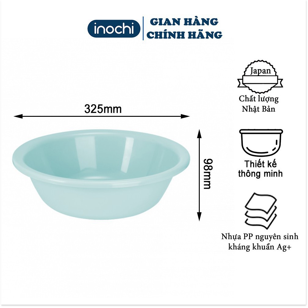 Thau rửa mặt - cho trê em nhựa nguyên sinh kháng khuẩn Ag+ cao cấp Notoro inochi 21/27/32 cm TRM01