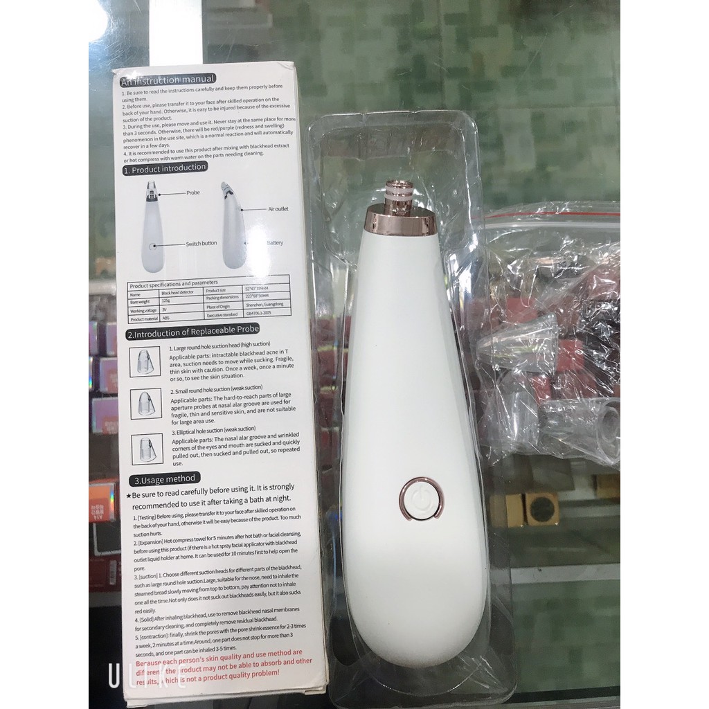 MÁY HÚT MỤN COMEDO SUCTION TOOL CHÍNH HÃNG