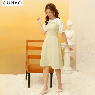 Đầm nữ cổ sen 2 nút DA10122 GUMAC