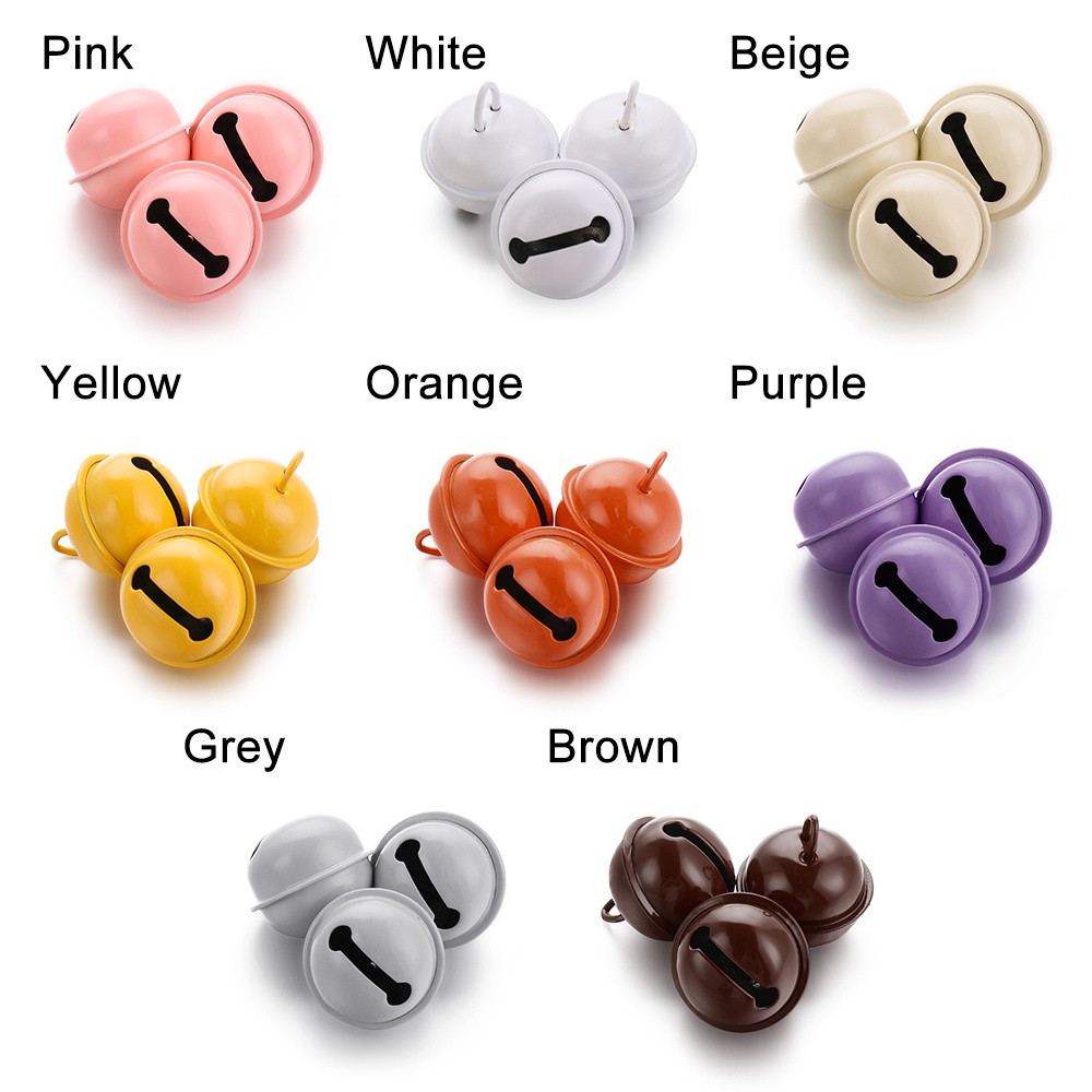 Set 10 Chuông Giáng Sinh Bằng Kim Loại Nhiều Màu Sắc Kích Thước 22mm Trang Trí Cây Thông Noel