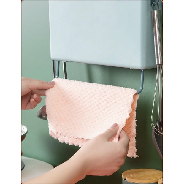(giá sỉ) Kệ Đựng Muỗng Đũa Dán Tường kèm Thanh Treo khăn thông minh -gttk