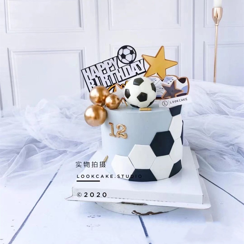 [SIÊU RẺ❤️] – Quả Bóng Đá - Trang trí bánh sinh nhật bánh kem