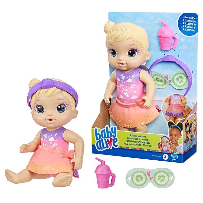 Búp bê Baby Alive Rainbow Spa (chính hãng Mỹ)