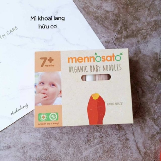 Mỳ sợi rau củ hữu cơ Mennosato 200g cho bé từ 7 tháng