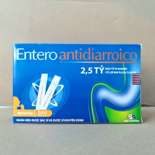 Men tiêu hóa Entero Antidiarroico cân bằng vi khuẩn đường ruột - Hộp 20 ống