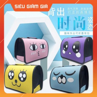 Túi vận chuyển chó mèo mặt cảm xúc - túi đựng chó mèo giá rẻ zubumshop