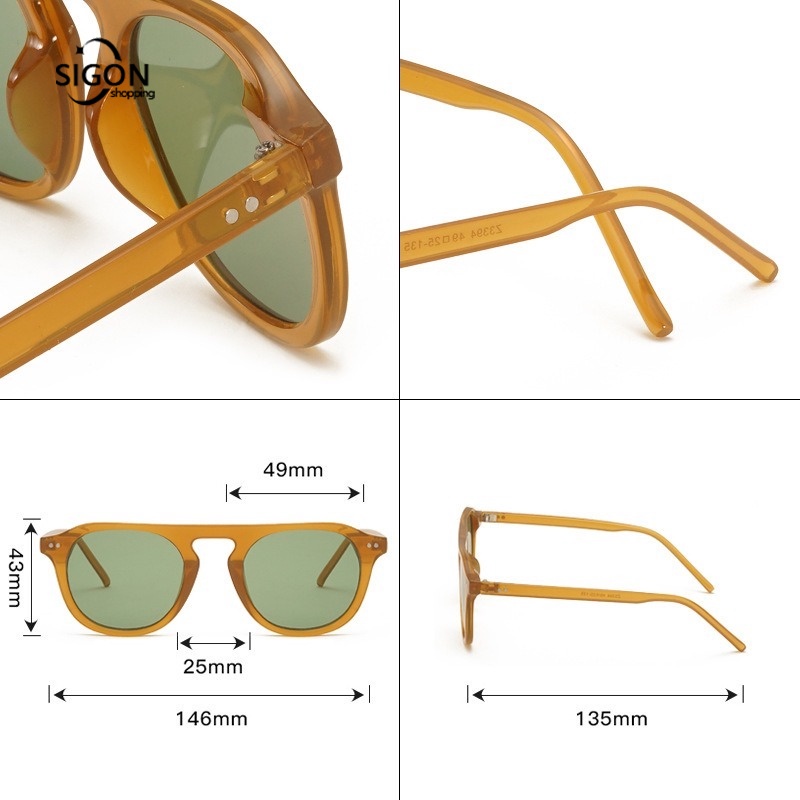 Kính Mát Chống Tia UV Thiết Kế Đơn Giản Thời Trang Cho Nam Và Nữ