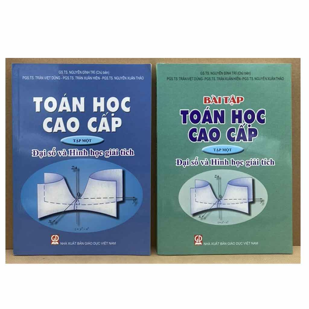 Combo: Sách Toán Học Cao Cấp - Bài Tập Toán Học Cao Cấp - Tập 1 (Đại Số Và Hình Học Giải Tích)