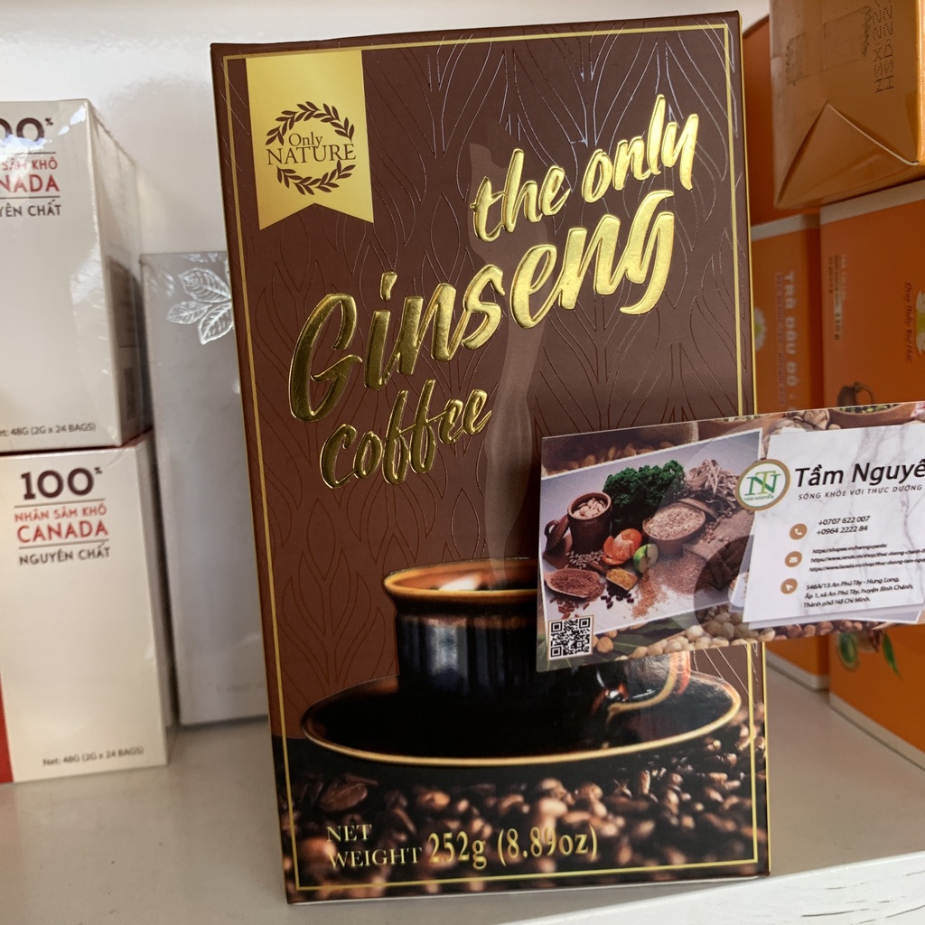Cà Phê Nhân Sâm Hòa Tan Only Nature 252gr (14 gói / hộp)
