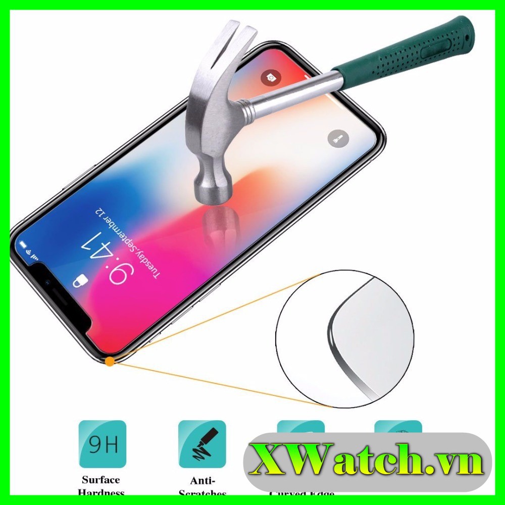 Kính cường lực 2.5D iphone 6 6s 7 8 6 plus 6s plus 7 Plus 8 Plus X Xr XsMax 11 11 pro 11 pro max trong suốt